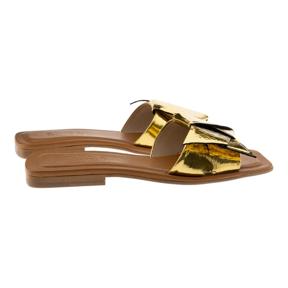 Elegancia Casual con Sandalias Zinda Lazo Dorado | Diseño Único para Mujer foto 4