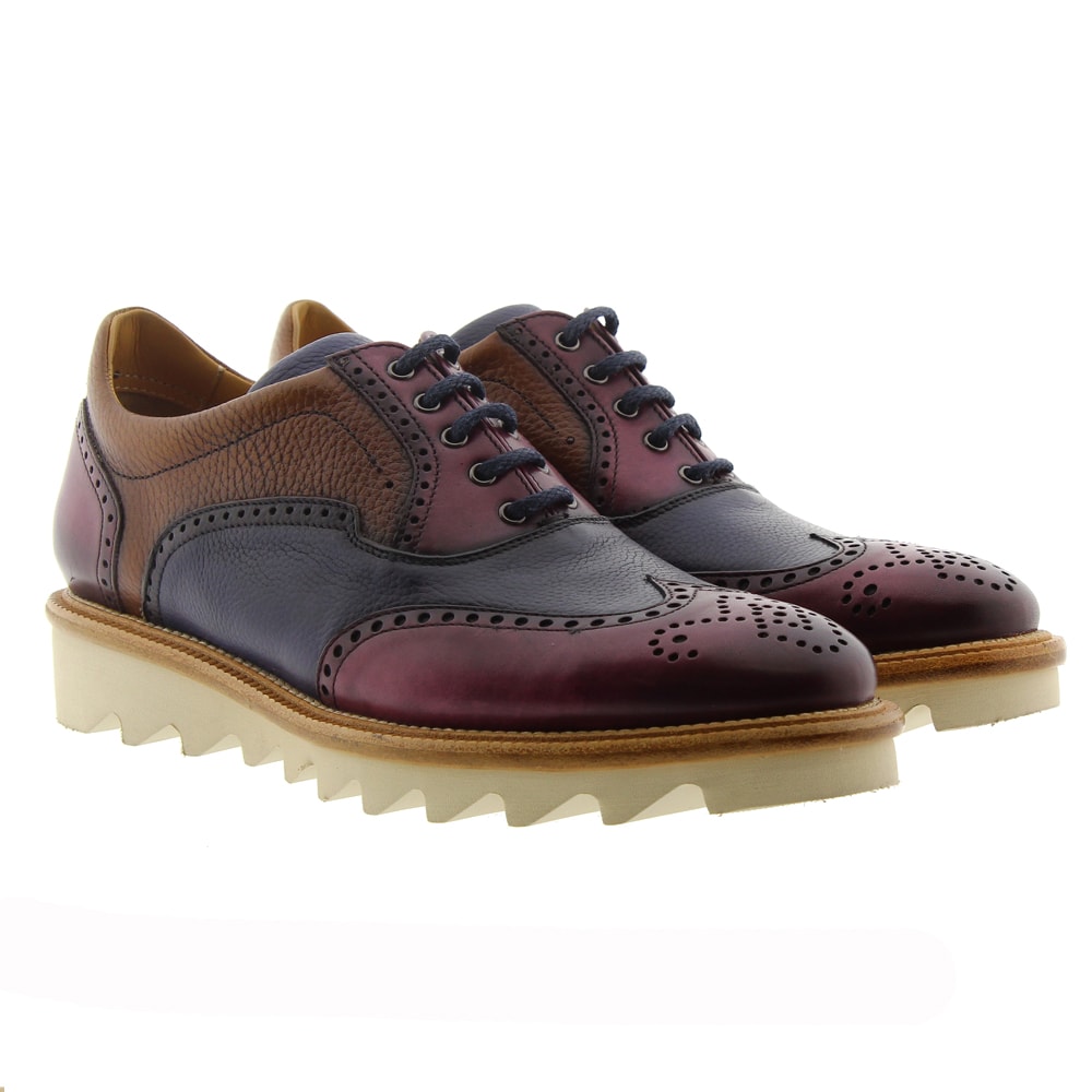 Zapato cordón caballero multicolor Calce 287