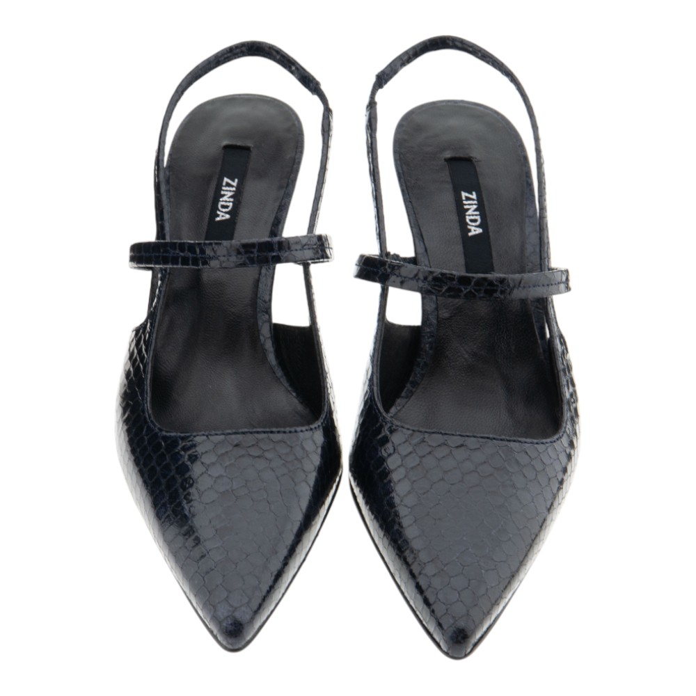 Zapato destalonado azul marino Zinda – Estilo refinado foto 2
