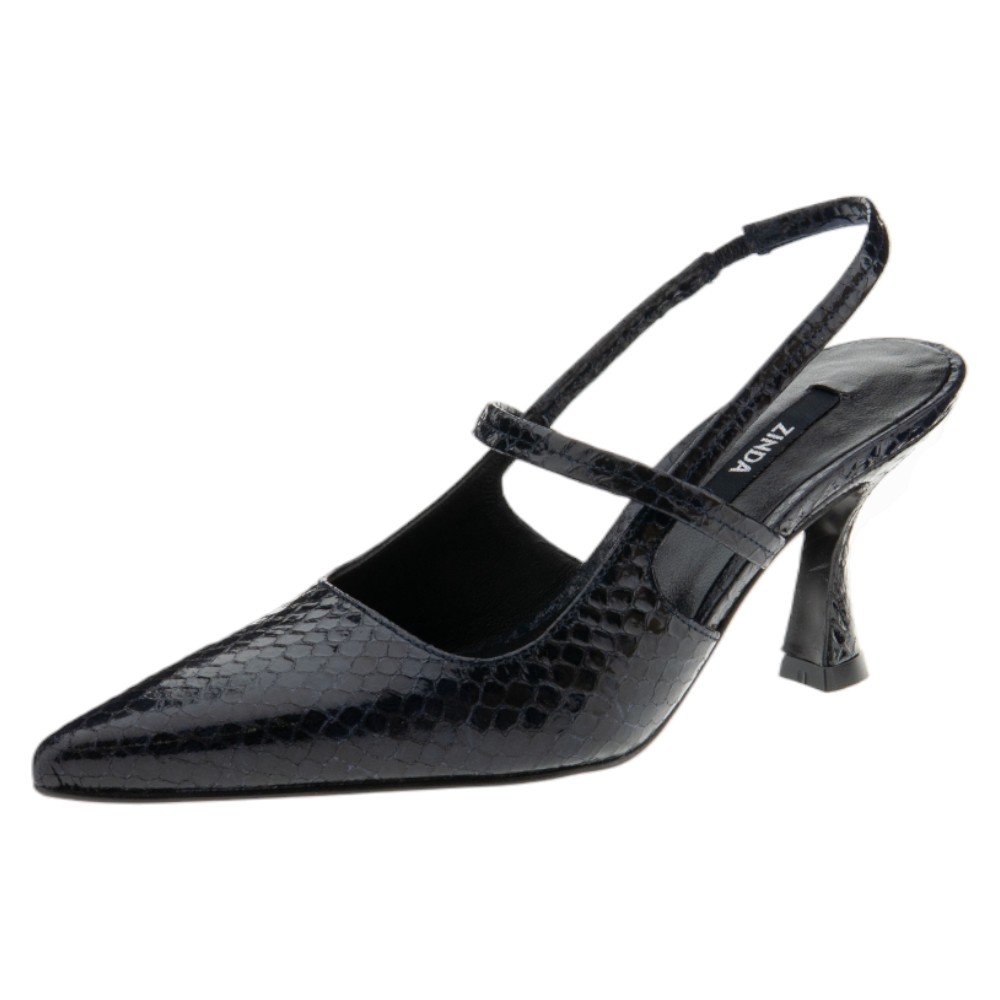 Zapato destalonado azul marino Zinda – Estilo refinado foto 3