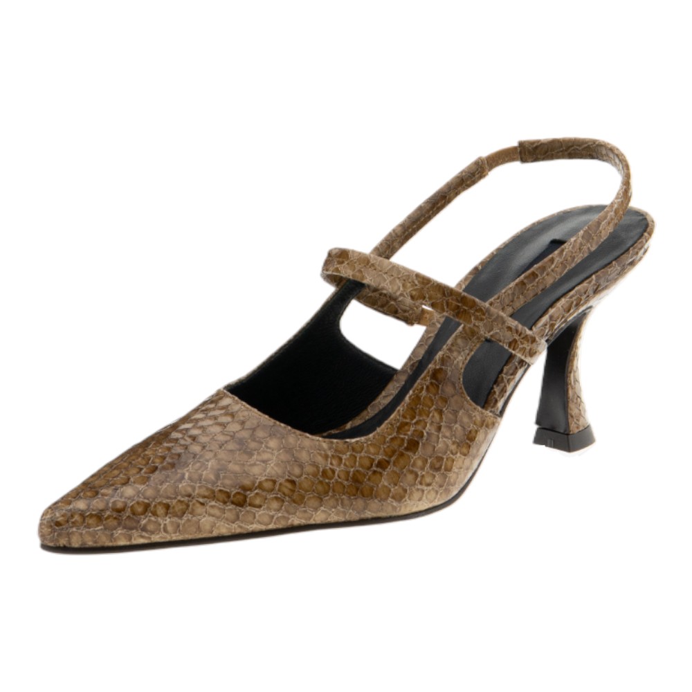 Stiletto destalonado Zinda – Diseño elegante efecto reptil foto 3