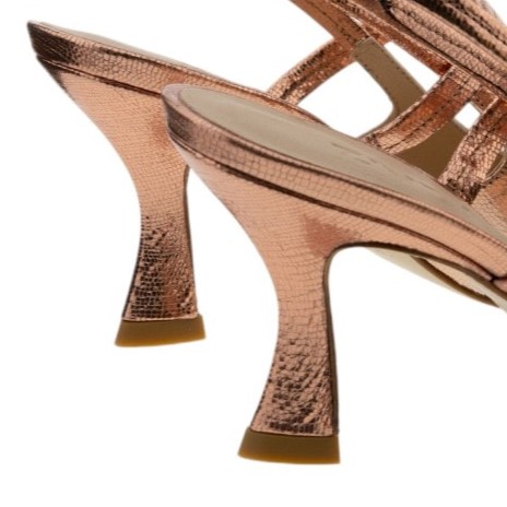 Zapato de Tacón Zinda Slingback | Metalizado Acero foto 7