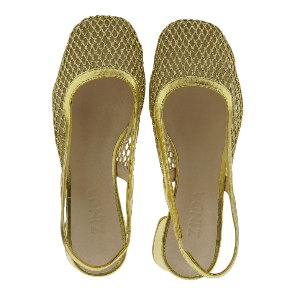 Zapatos destalonados Zinda mujer dorados – Diseño elegante y cómodo foto 2