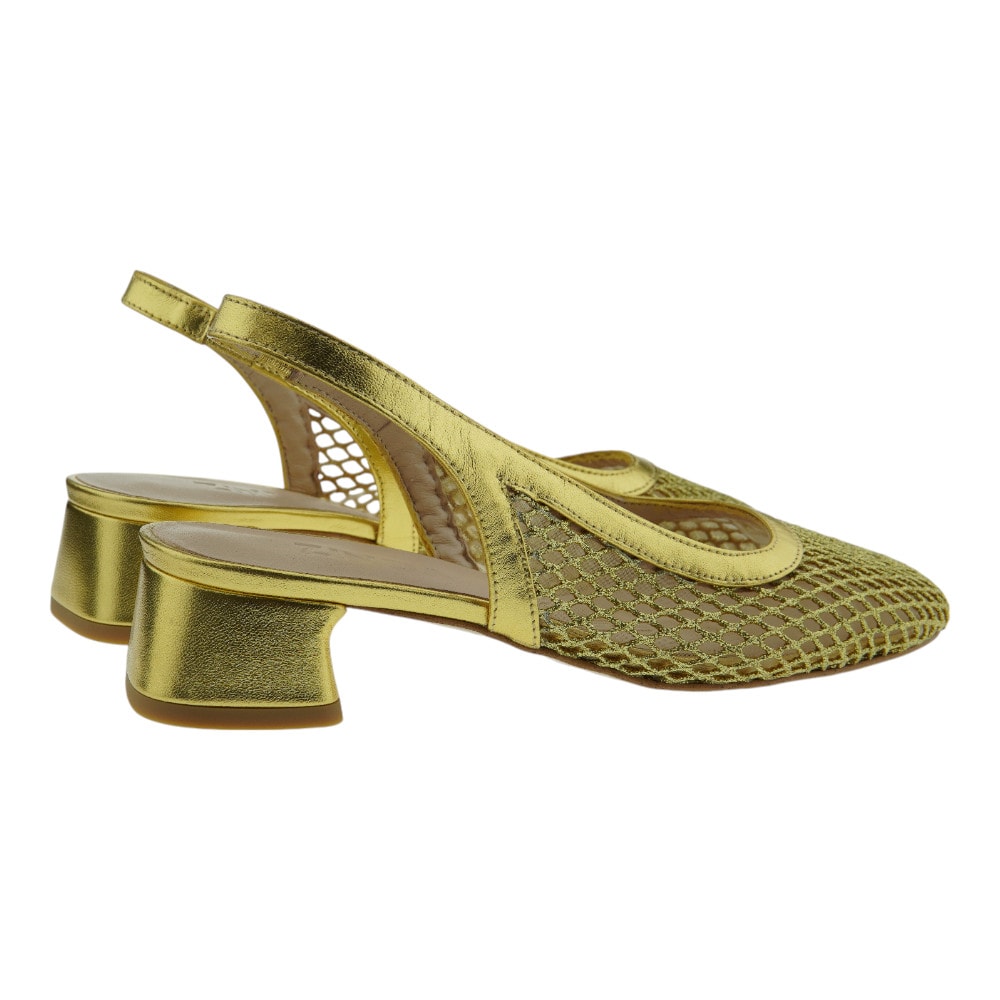 Zapatos destalonados Zinda mujer dorados – Diseño elegante y cómodo foto 4