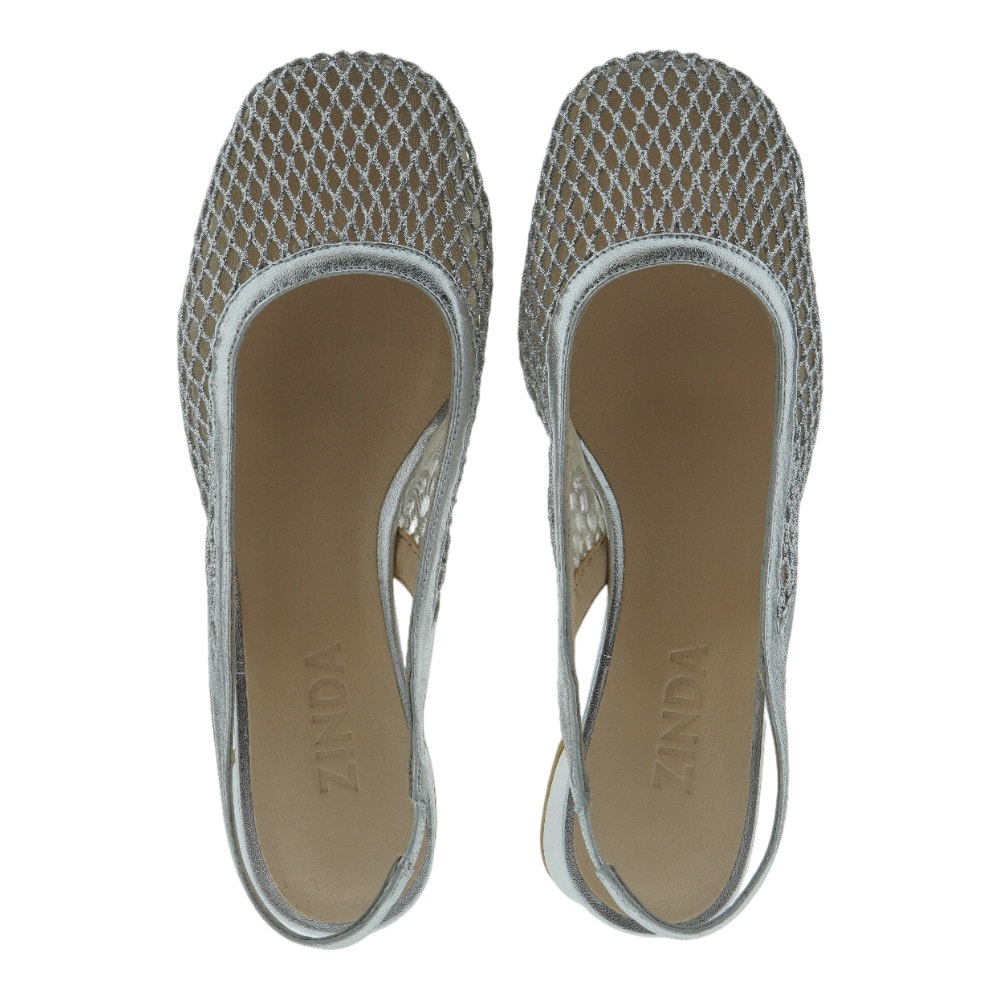 Zapatos destalonados Zinda mujer plateados – Diseño elegante y cómodo foto 2