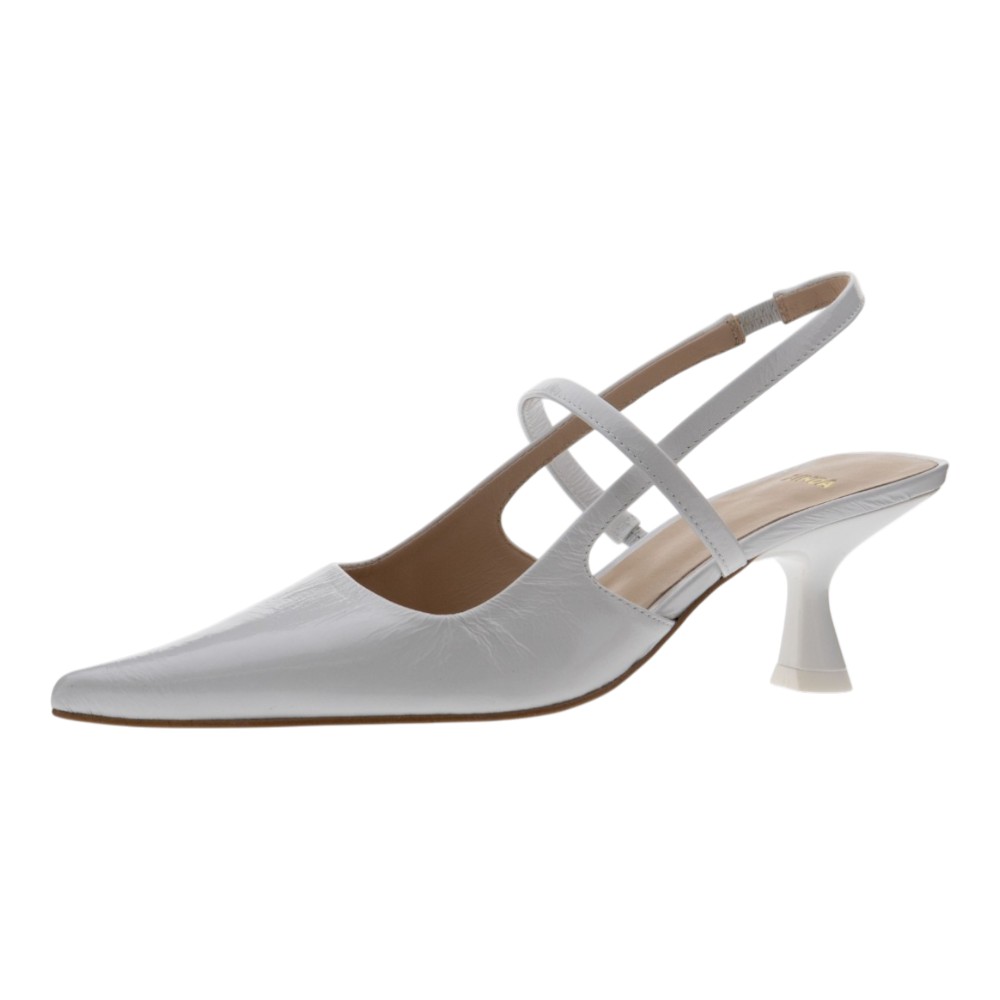 Zapatos destalonados blancos boda Zinda foto 3