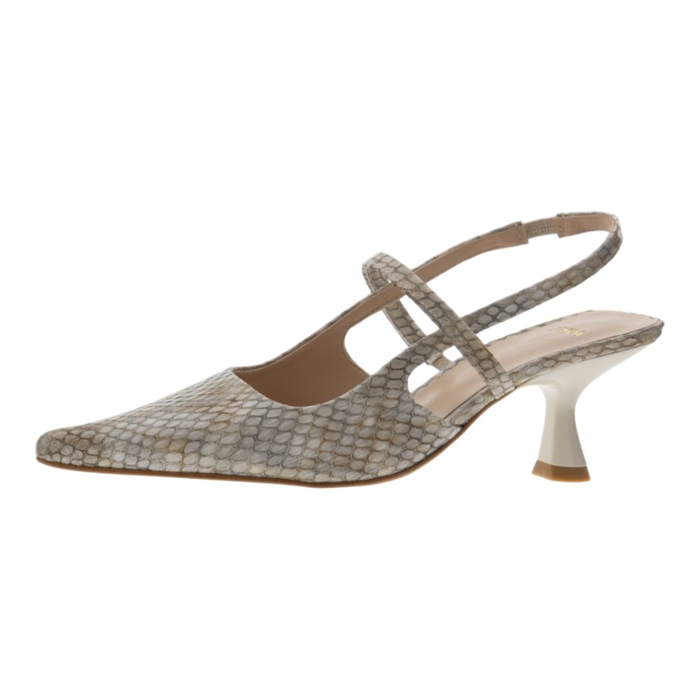 Zapato destalonado pyton tacón Zinda foto 3