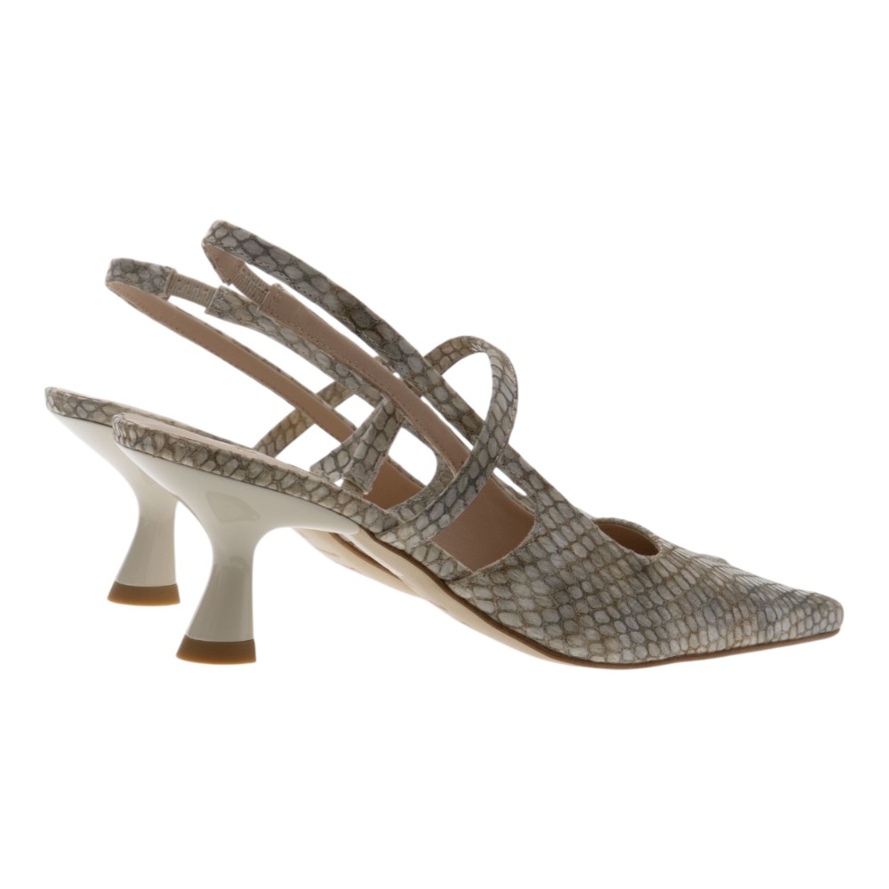 Zapato destalonado pyton tacón Zinda foto 4