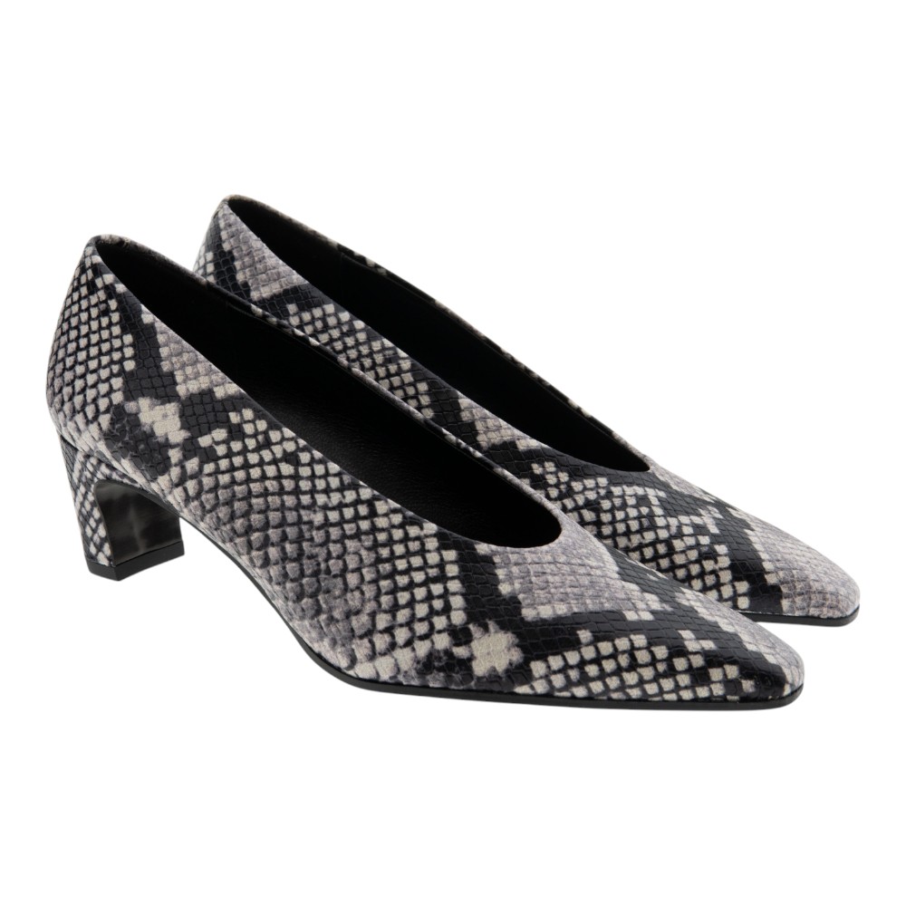 Zapato salón tacón pyton Zinda 3216