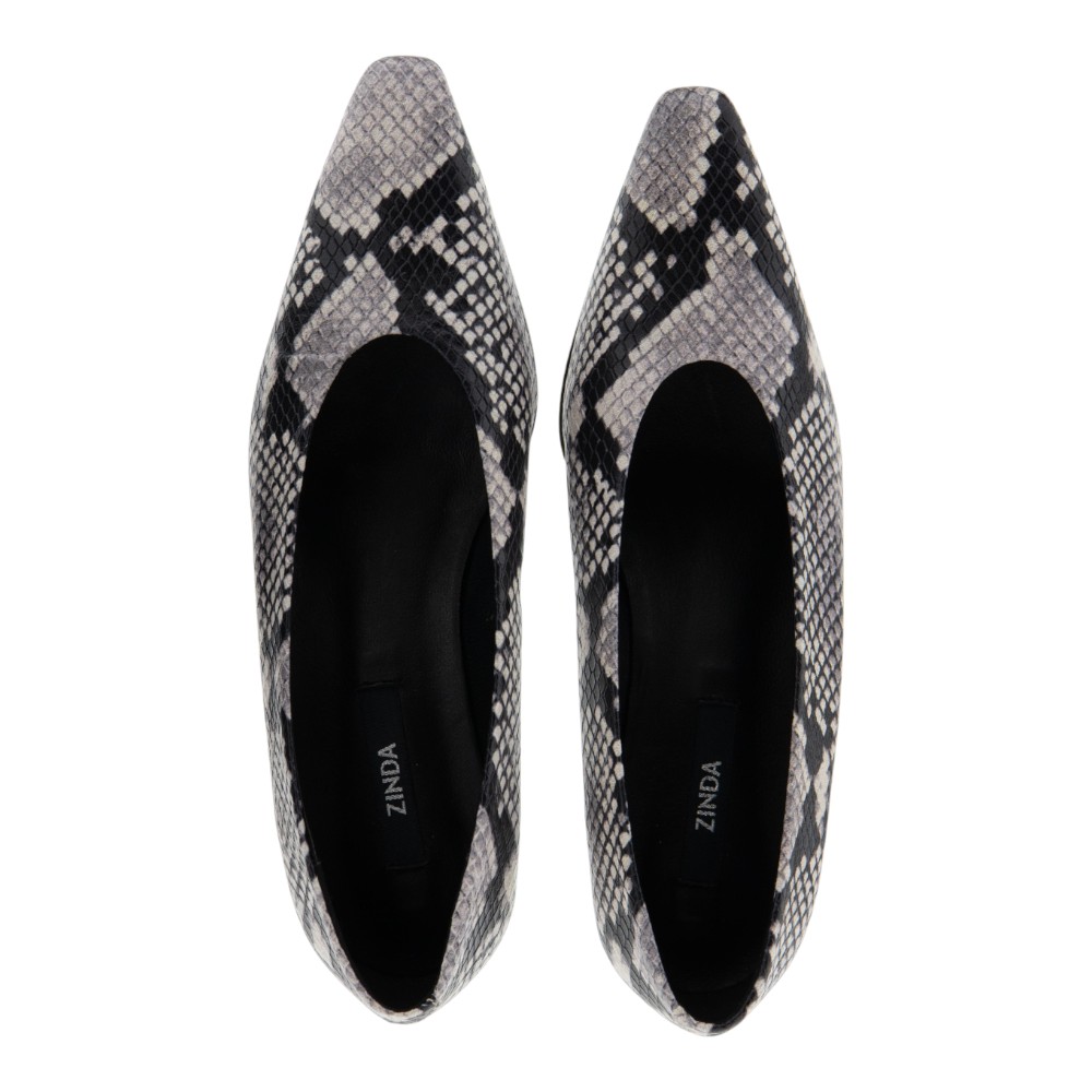 Zapato salón tacón python Zinda – Estilo animal print foto 2