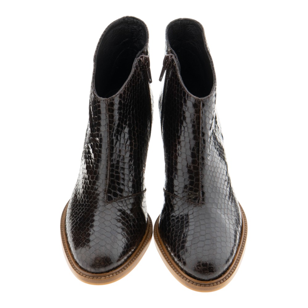 Botines marrones tacón Zinda – Estilo elegante y versátil foto 2