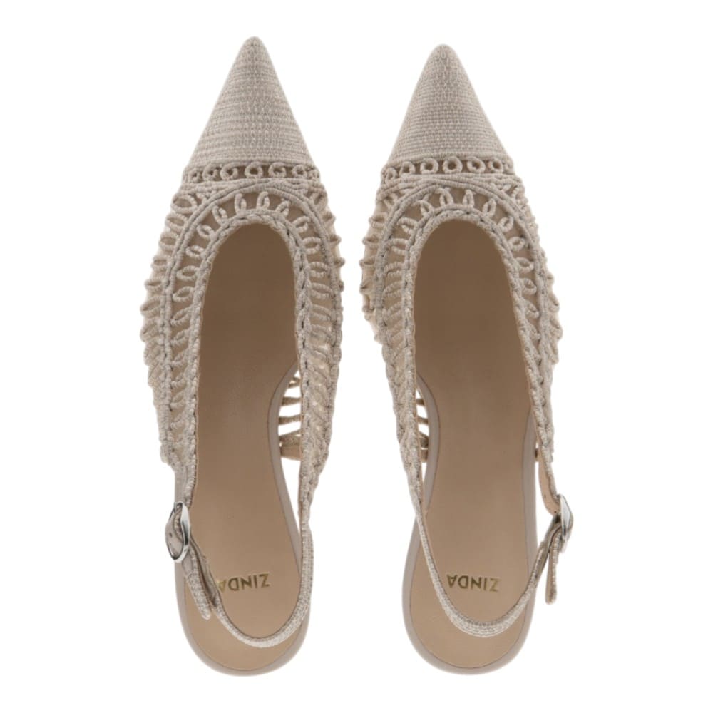 Zapatos destalonados crochet tacón Zinda foto 2