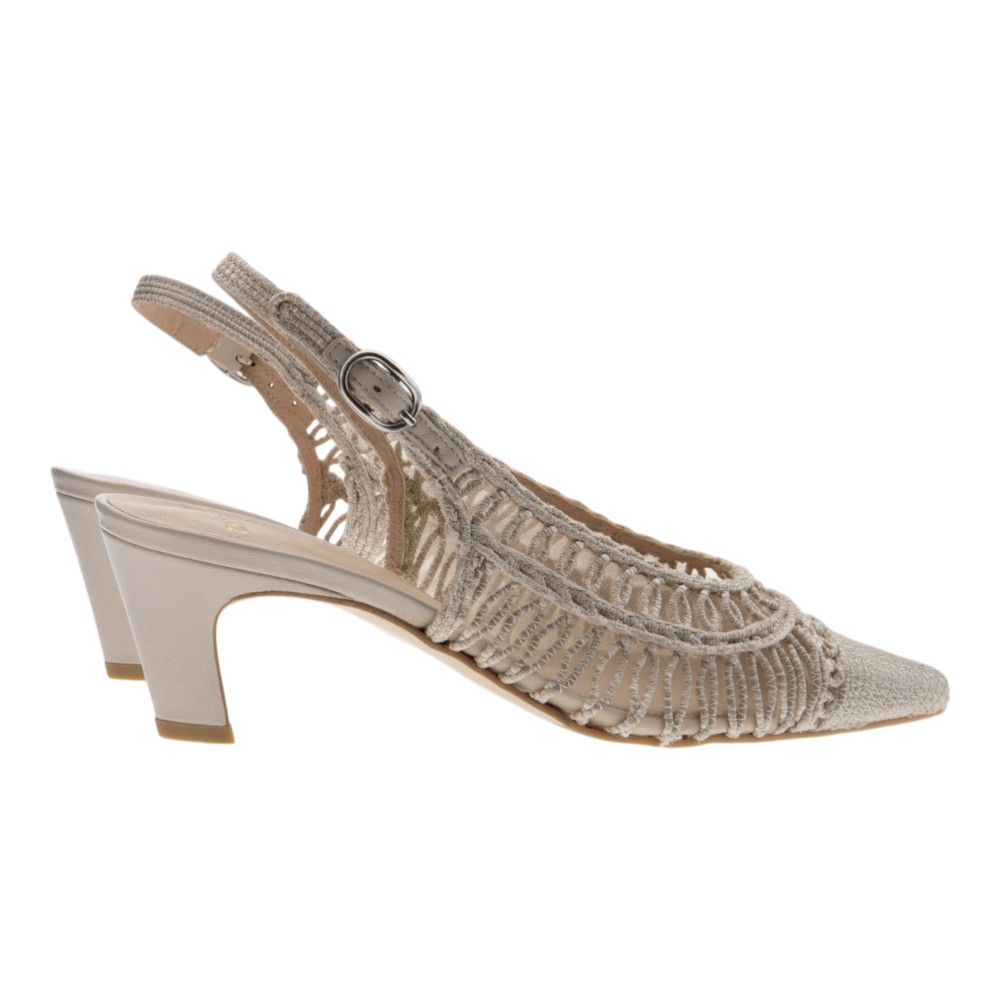 Zapatos destalonados crochet tacón Zinda foto 4