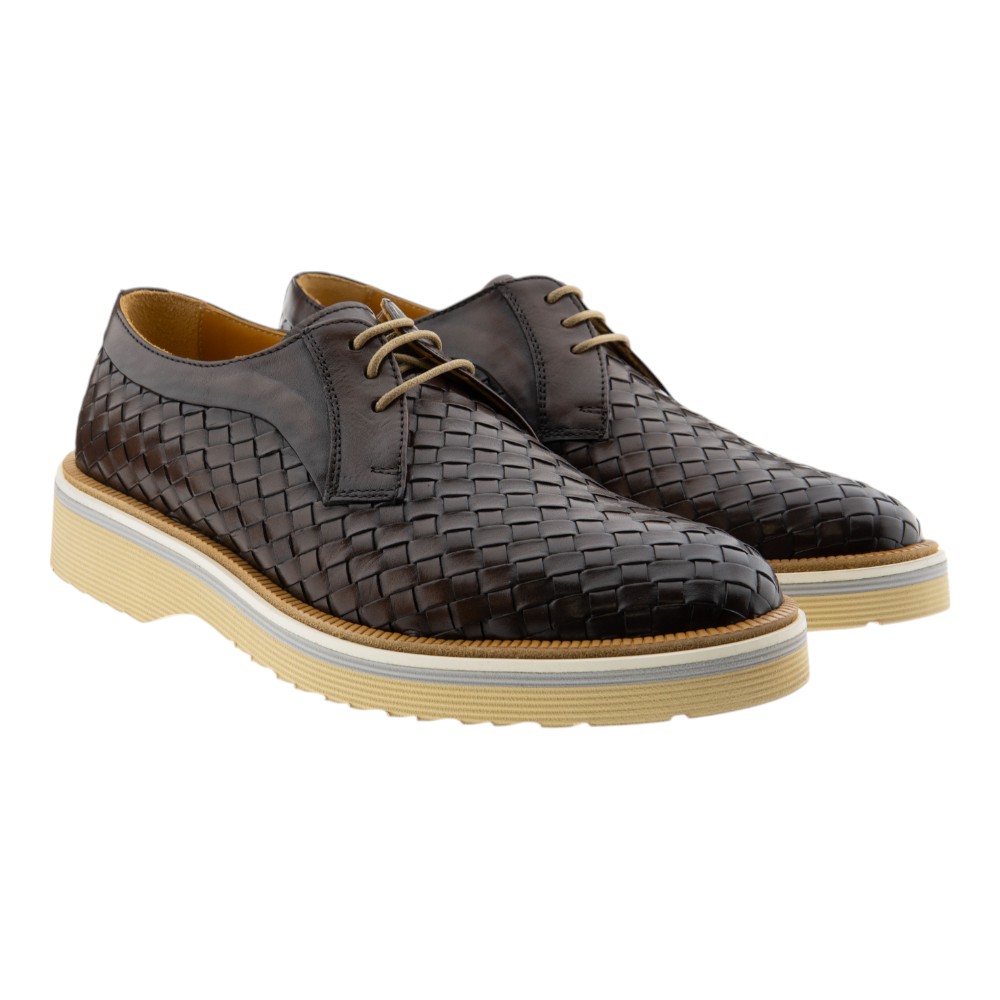 Blucher marrón hombre trenzado Calce 37422
