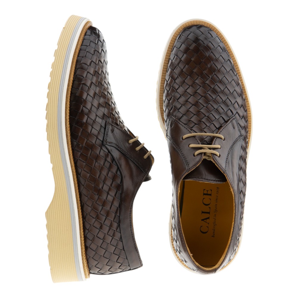 Blucher caballero Calce trenzado piel marrón – Estilo y confort foto 2