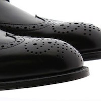 Zapato Oxford picado Calce 47 Negro foto 5
