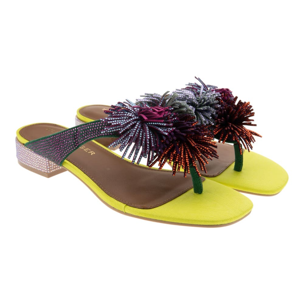 Sandalias Kurt Geiger colores Pom Pom T-Bar