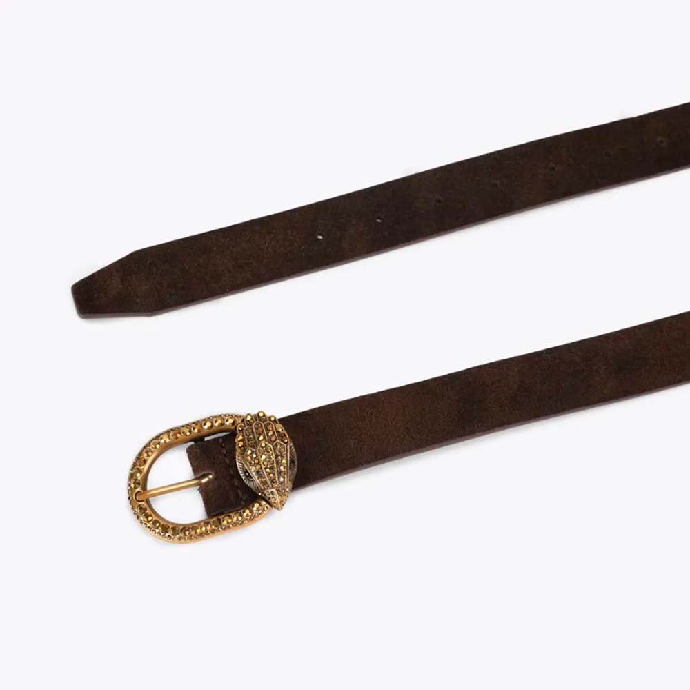 Cinturón ante cuero águila strass Kurt Geiger foto 3