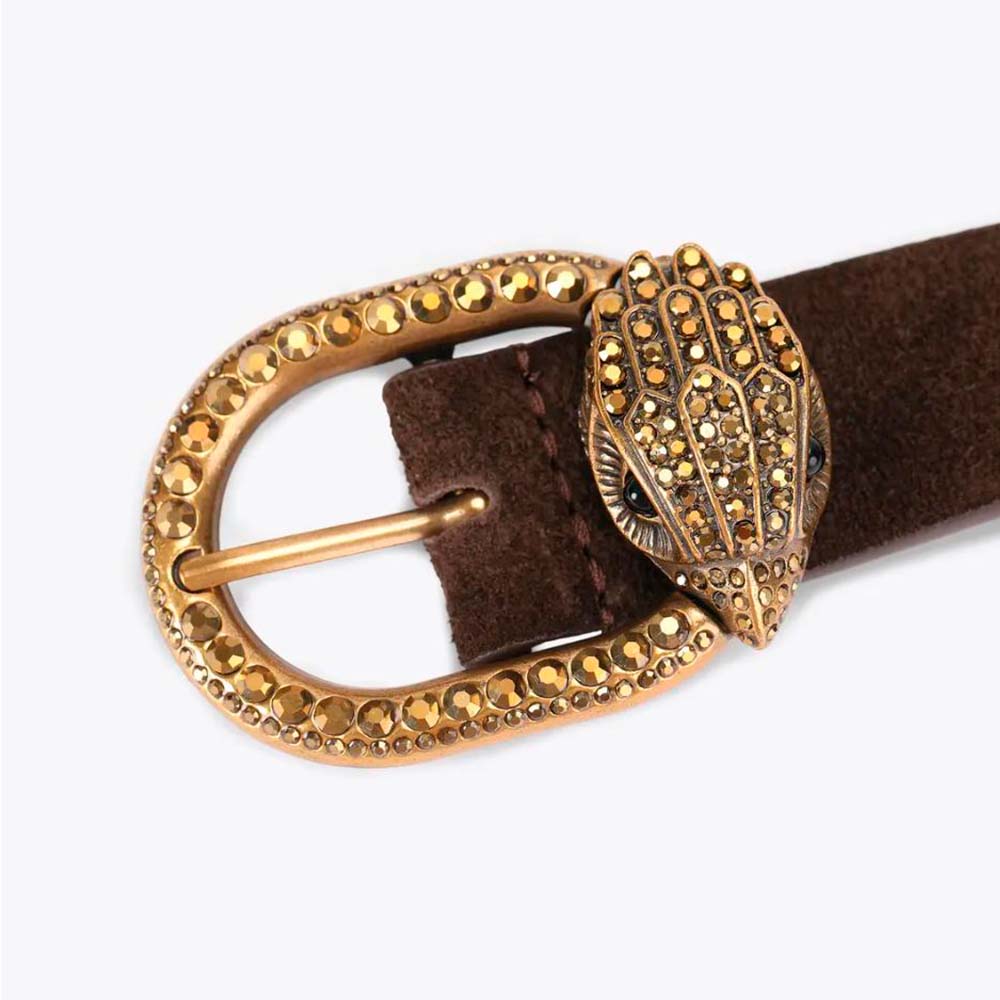 Cinturón ante cuero águila strass Kurt Geiger foto 4