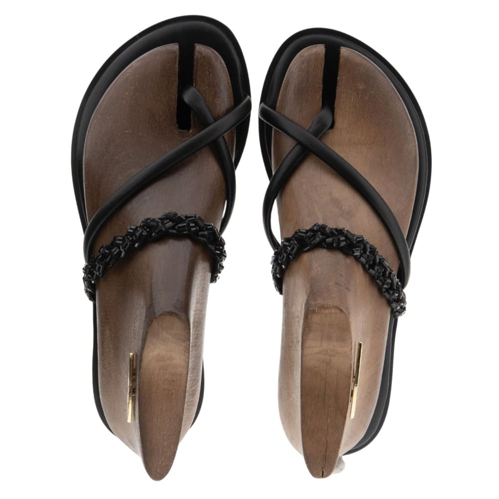 Sandalias dedo piel cristales Caryatis mujer verano foto 2