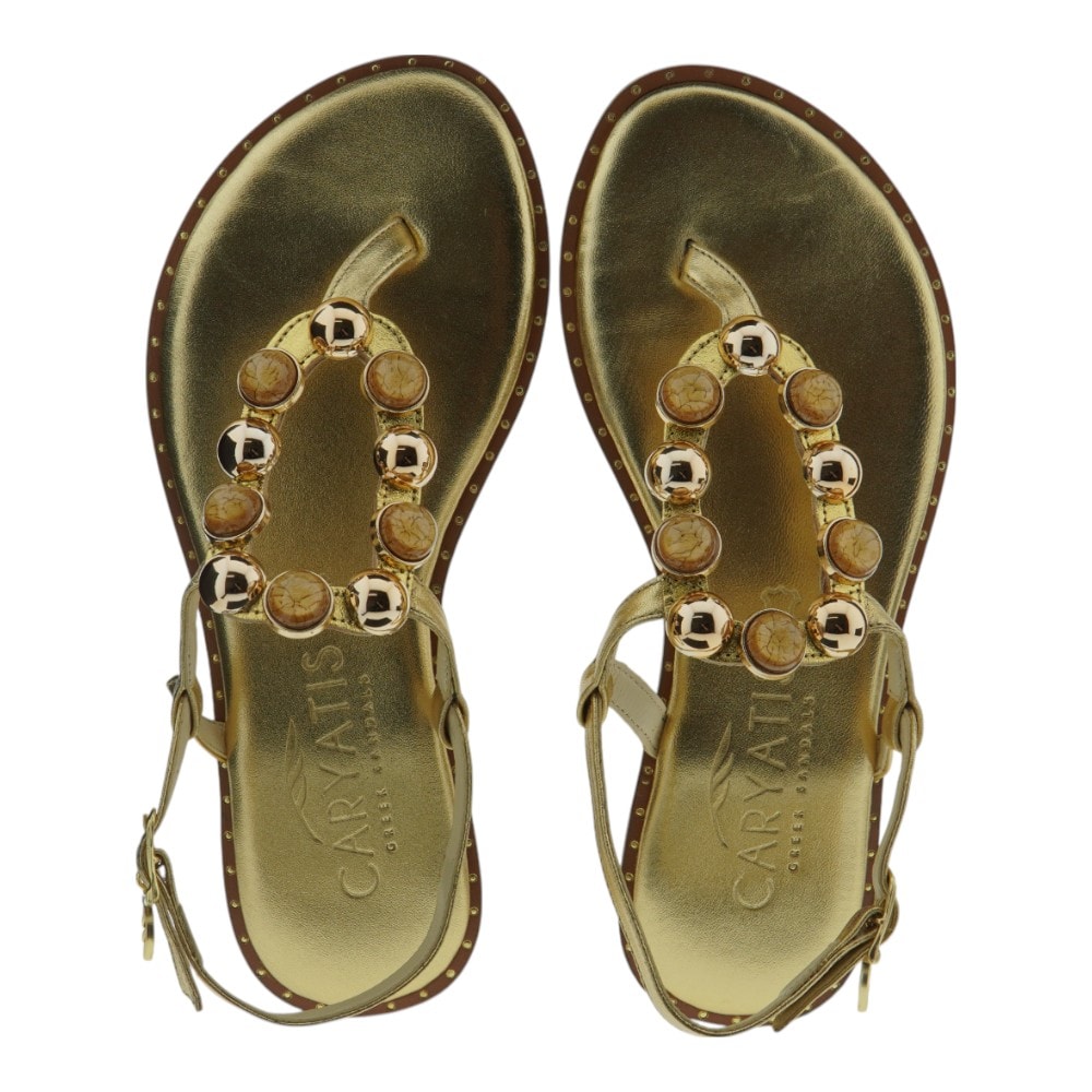 Sandalias dedo doradas Caryatis – Elegancia y comodidad para el verano foto 2