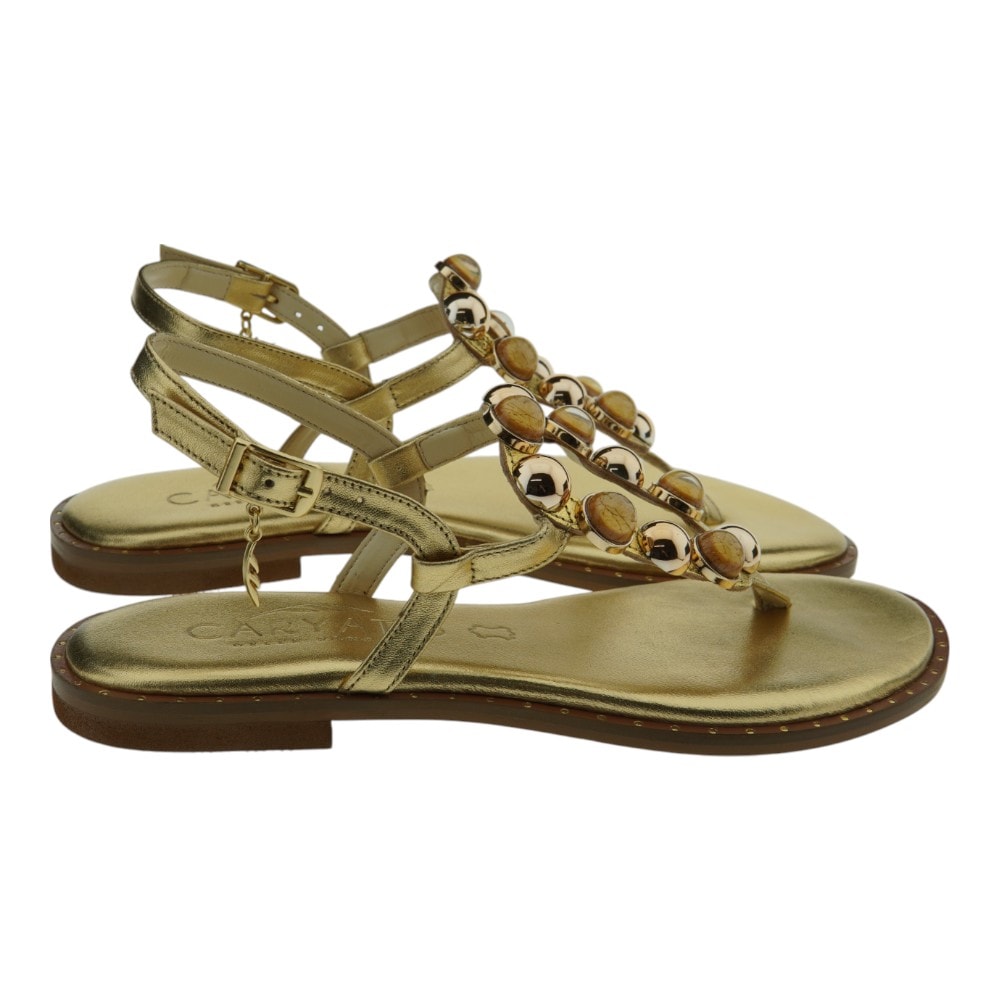 Sandalias dedo doradas Caryatis – Elegancia y comodidad para el verano foto 4