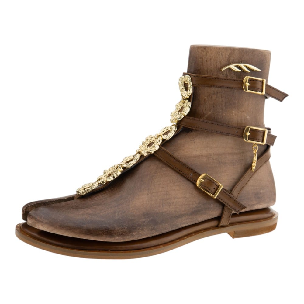 Sandalias Romanas Mujer Caryatis - Diseño Griego Exclusivo foto 3