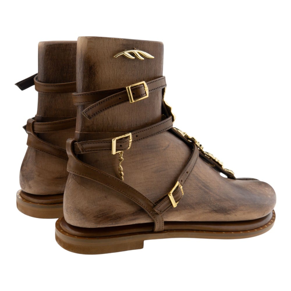 Sandalias Romanas Mujer Caryatis - Diseño Griego Exclusivo foto 4