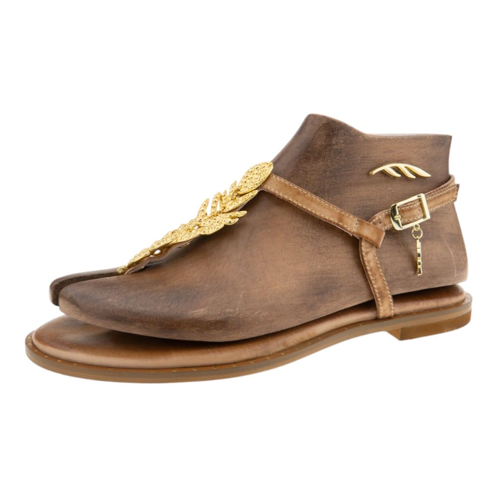 Sandalias dedo griegas mujer Caryatis | Exclusividad y diseño artesanal foto 3