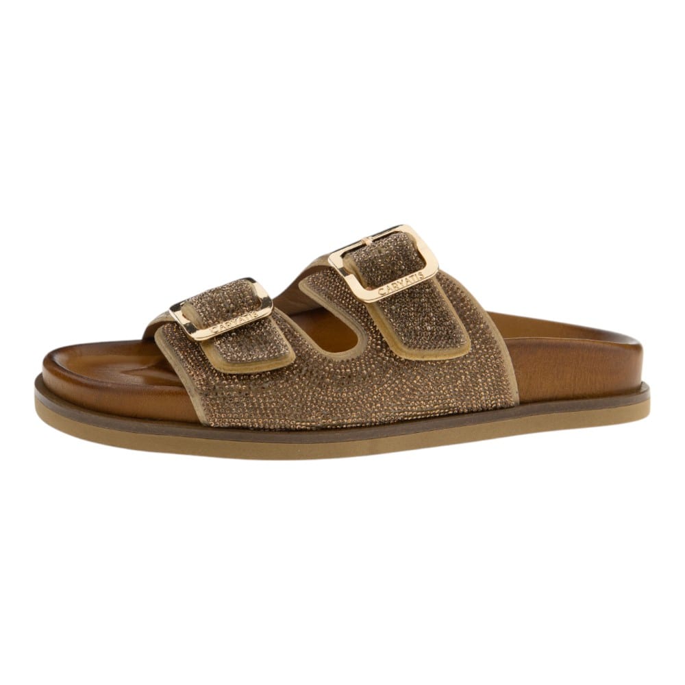 Sandalias planas mujer Caryatis – Estilo, comodidad y diseño artesanal foto 3