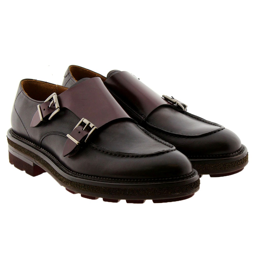 Zapato monk doble hebilla piel Calce 735