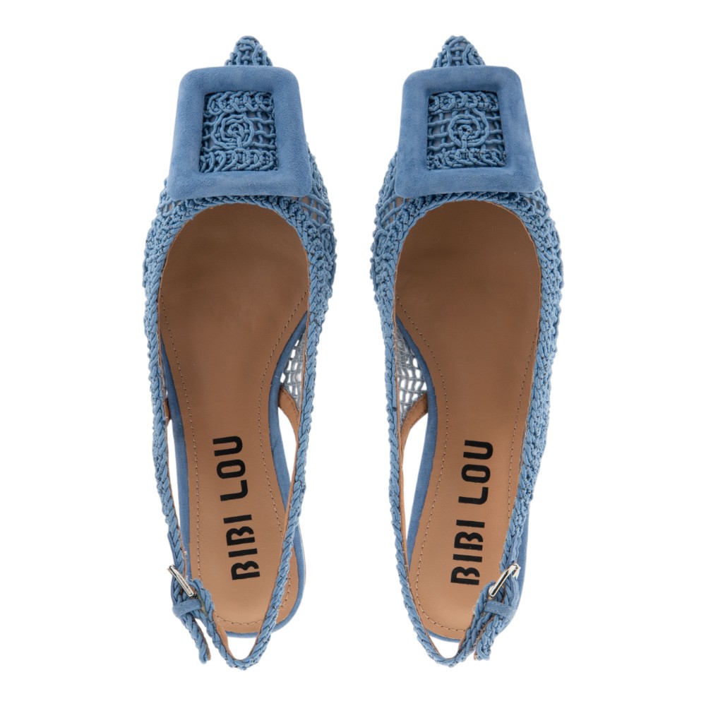 Bailarina punta fina Bibi Lou en crochet azul – Nueva colección Carrilé foto 2