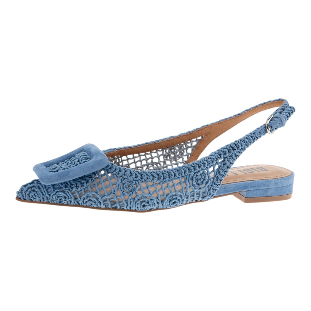 Bailarina punta fina Bibi Lou en crochet azul – Nueva colección Carrilé foto 3