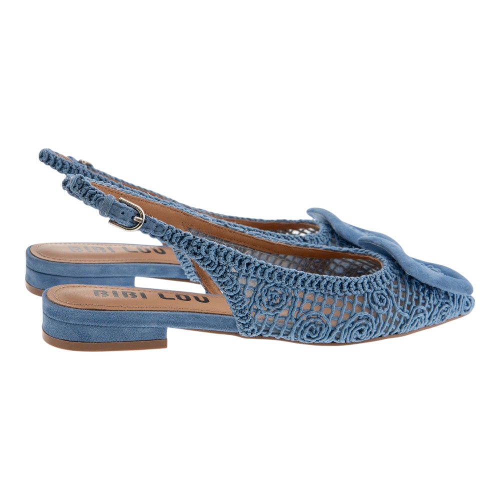 Bailarina punta fina Bibi Lou en crochet azul – Nueva colección Carrilé foto 4