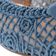 Bailarina punta fina Bibi Lou en crochet azul – Nueva colección Carrilé foto 6