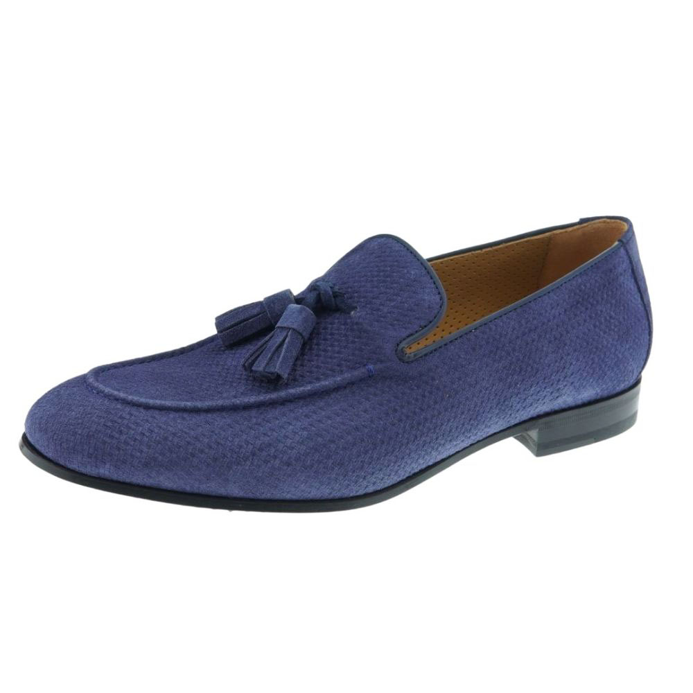 Mocasines vestir ante borlas piel Calce 855 foto 3