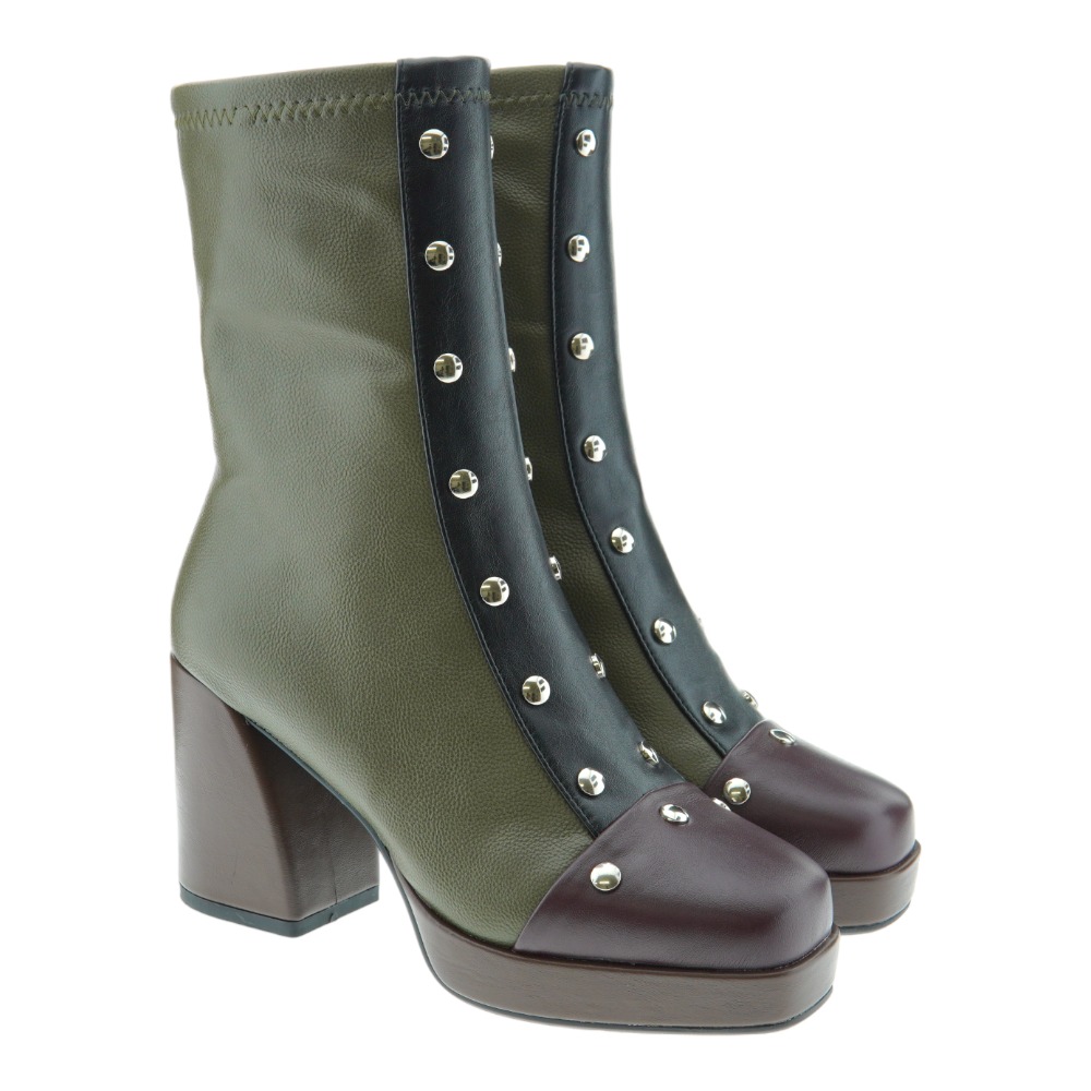Bota tricolor mujer tachas Oca Loca 9138
