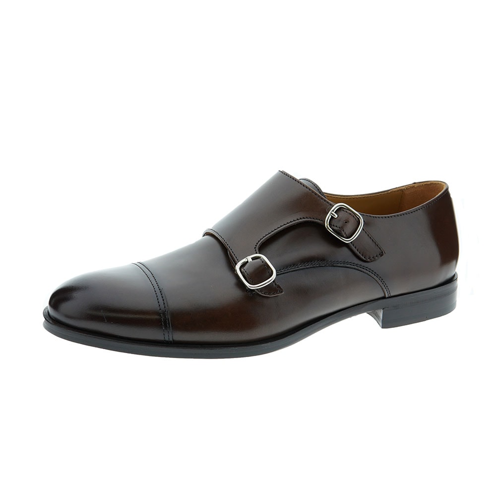 Zapatos hombre dos hebillas marrón Calce 941-PI foto 3