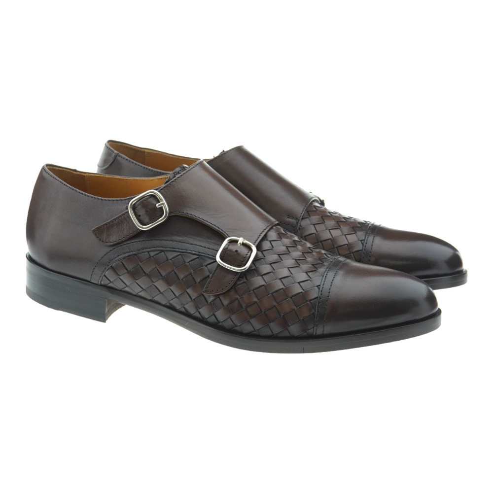 Zapato doble hebilla trenzado Calce 941