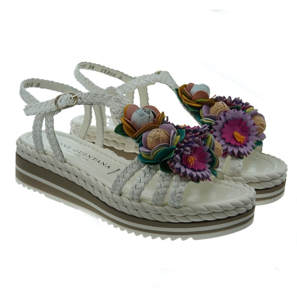 Sandalias trenzadas cuña Pons Quintana 9785.T01