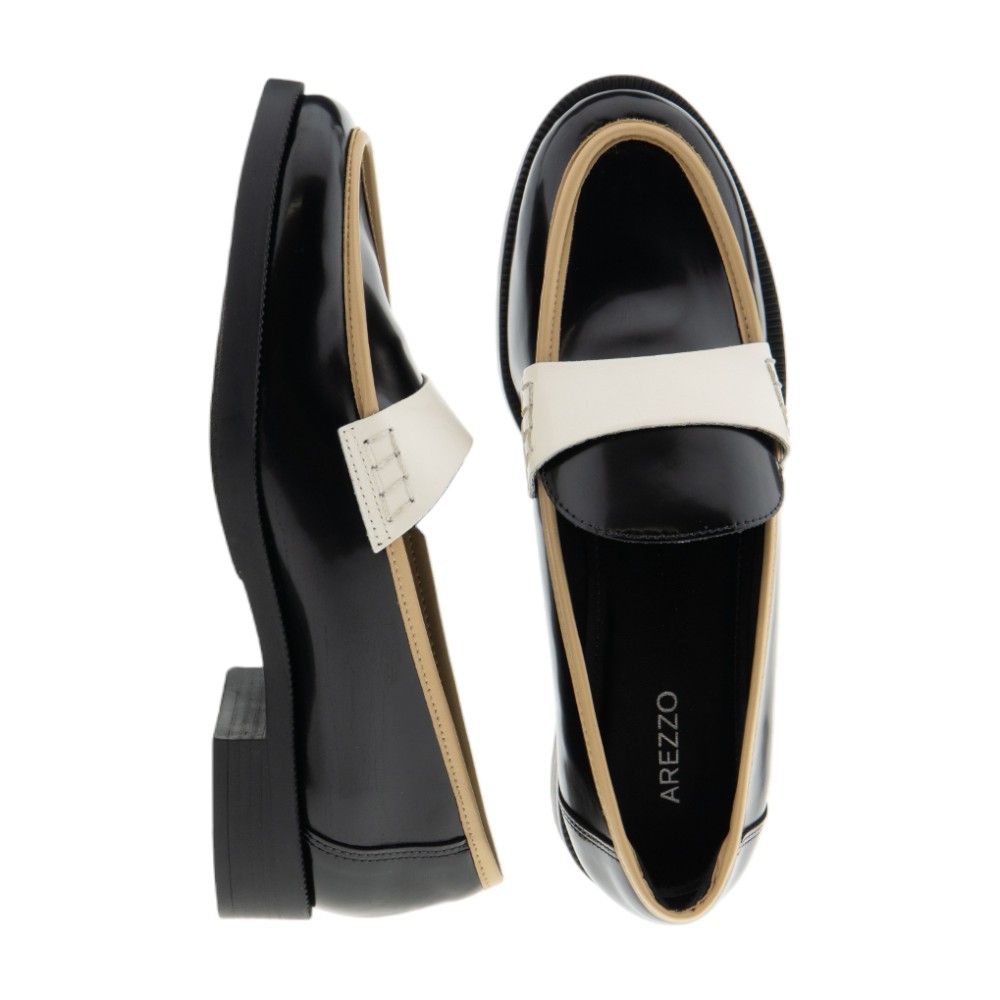 Mocasines piel mujer negros Arezzo | Carrilé foto 2