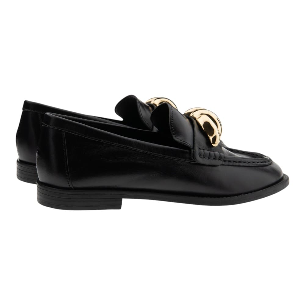 Mocasines mujer piel negros adorno Arezzo foto 4
