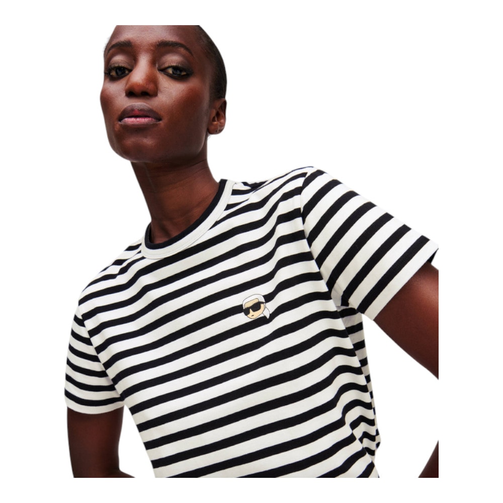 Camiseta mujer Karl Lagerfeld | Estilo a rayas con logo exclusivo foto 3