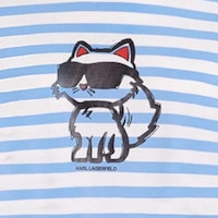 Camiseta Mujer Karl Lagerfeld Rayas – Estilo Chic y Sofisticado foto 6