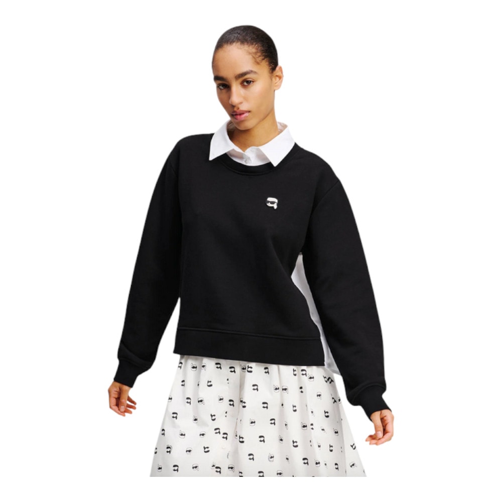 Sudadera Mujer Karl Lagerfeld con Cuello Camisa - Estilo Sofisticado  foto 2