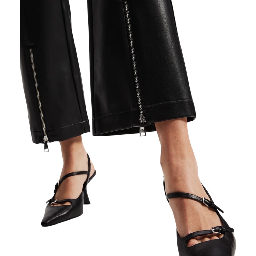 Pantalón negro efecto piel cremalleras Karl Lagerfeld | Gallery Carrilé foto 4
