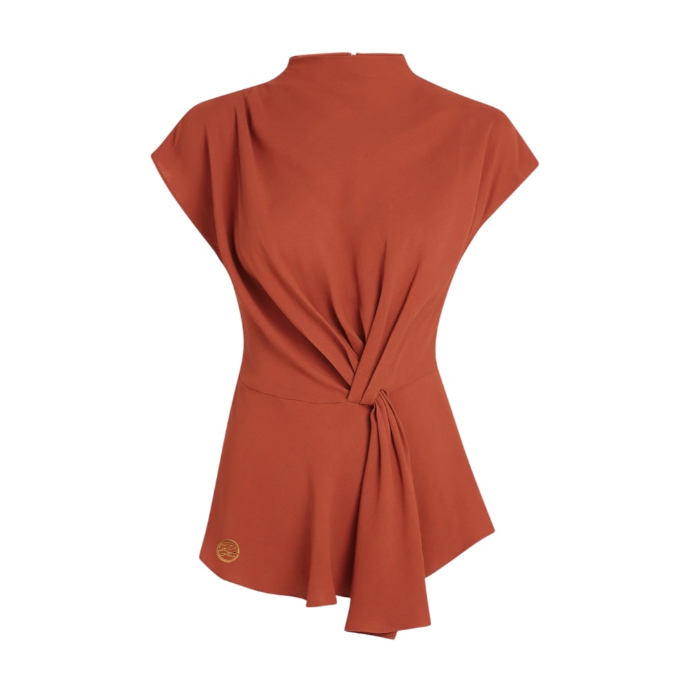 Blusa manga corta anudada Karl Lagerfeld A3W11017