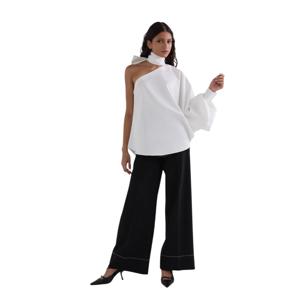 Camisa blanca mujer detalle lazo Karl Lagerfeld | Gallery Carrilé foto 3