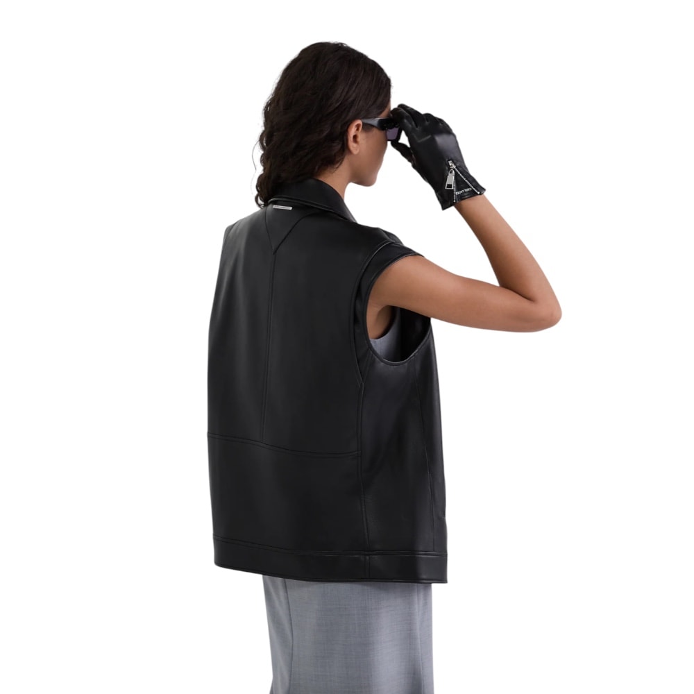 Chaleco mujer negro efecto piel Karl Lagerfeld | Gallery Carrilé foto 3