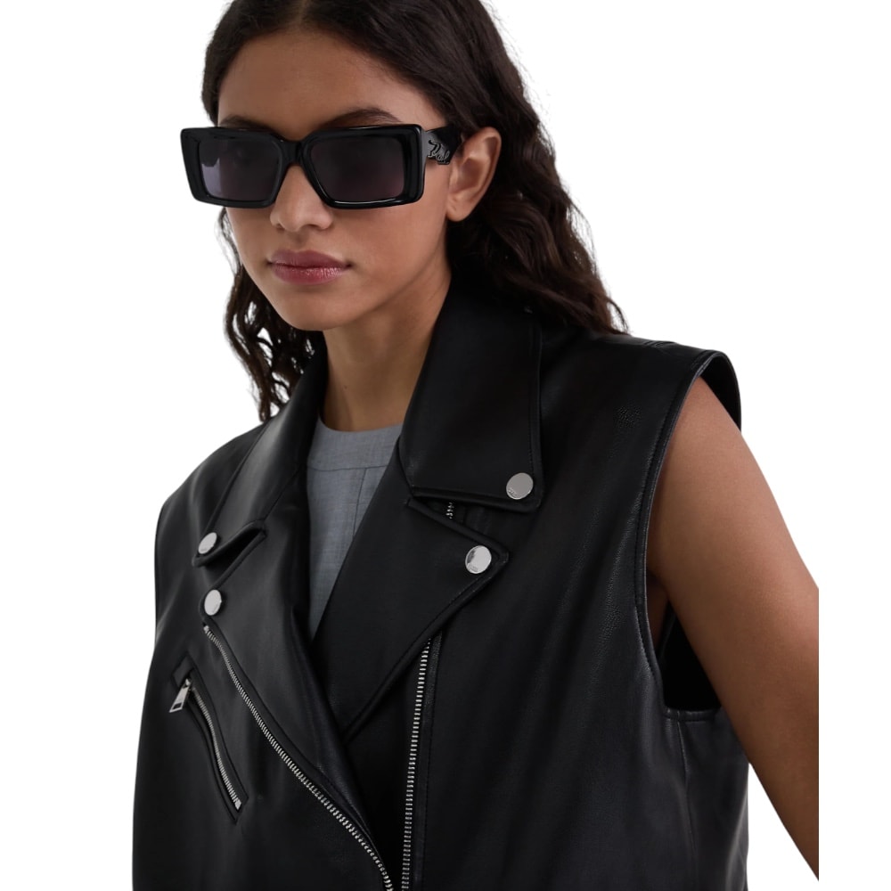 Chaleco mujer negro efecto piel Karl Lagerfeld | Gallery Carrilé foto 4